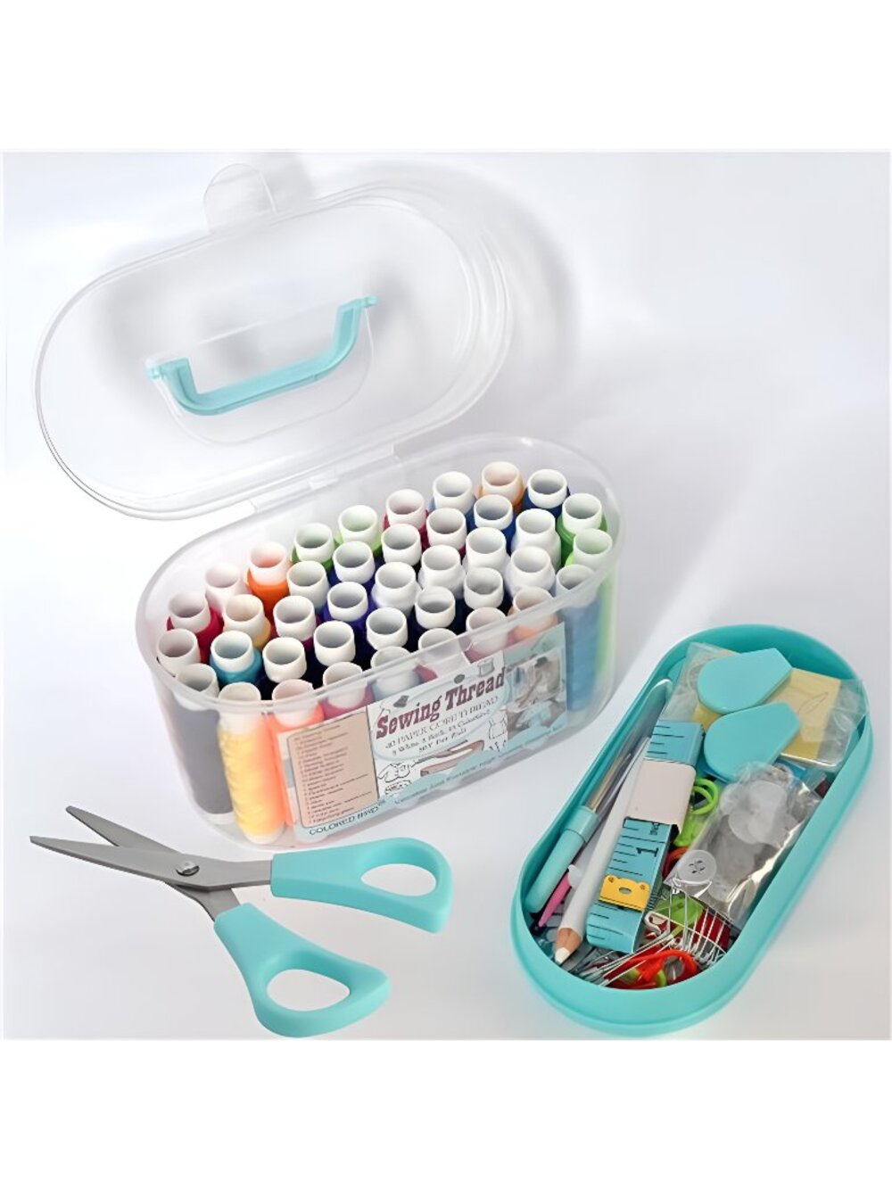 Colored Bird Sewing kit Thread (Blue S)